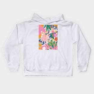 Pastel flowers Kids Hoodie